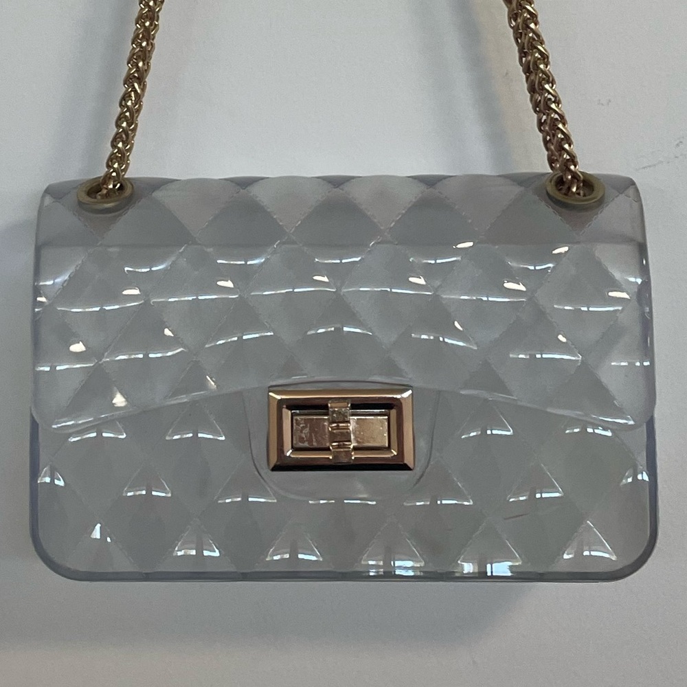 Elegant Clear Like - Quilted Shoulder Bag
